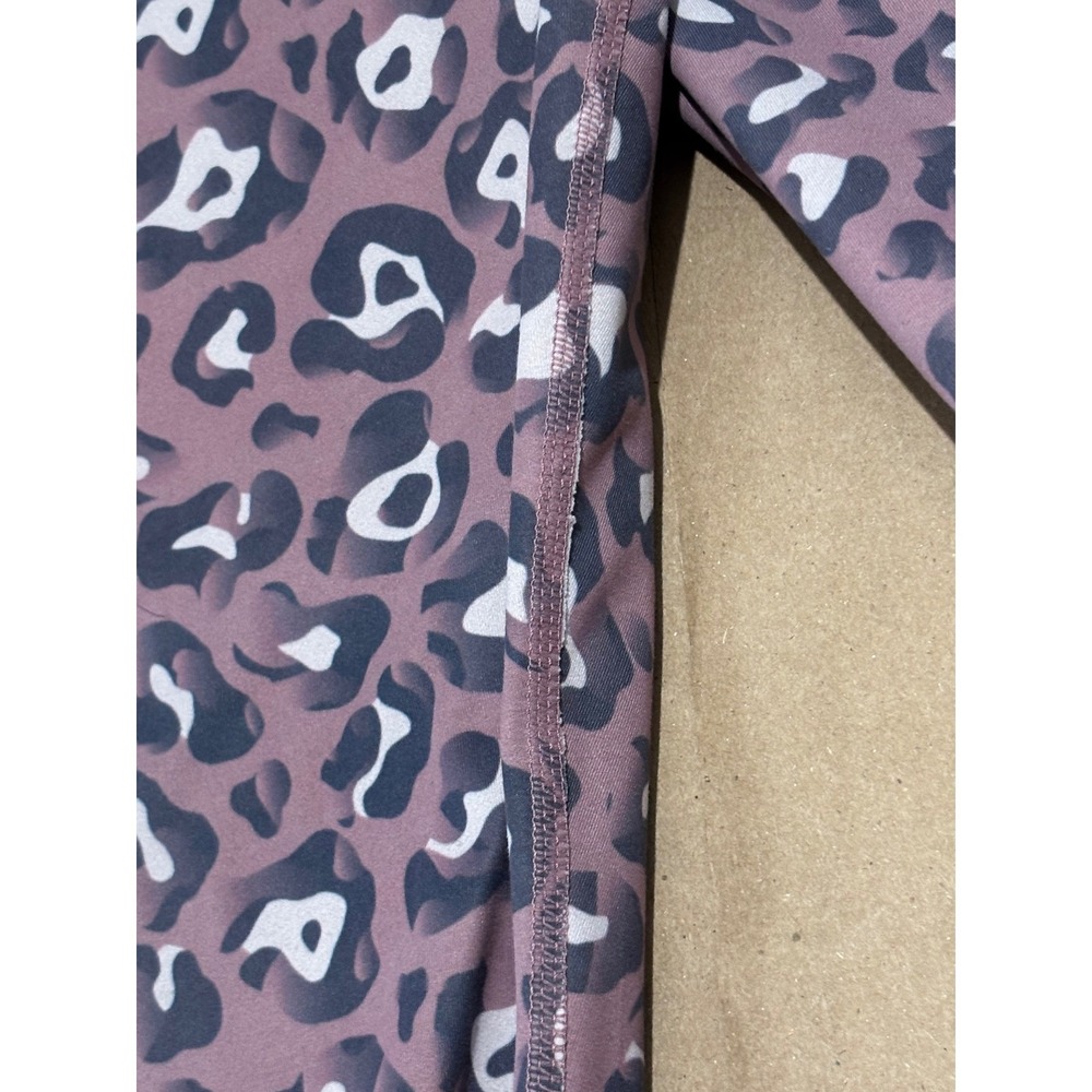 WALKPOP Mauve Leopard Leggings Women Size S - Picture 7 of 8
